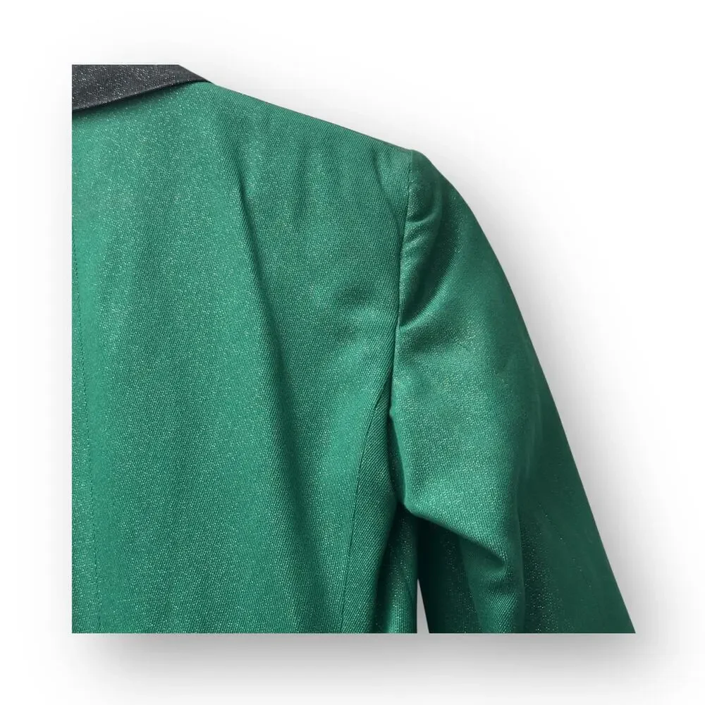 Vintage Green Lurex Lamé 36s 1960s Mens Tuxedo Dinner Jacket Uniforms by Ostwald